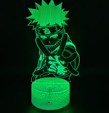 Load image into Gallery viewer, Naruto Uzumaki 3D Anime Touch Sensor 7 Colour mode LED Light / Lamp