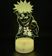 Load image into Gallery viewer, Naruto Uzumaki 3D Anime Touch Sensor 7 Colour mode LED Light / Lamp