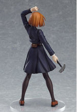 Load image into Gallery viewer, FREE UK Royal Mail Tracked 24hr Delivery Striking and cool figure of Nobara Kugisaki from the popular anime series Jujutsu Kaisen. This figure is part of the Goodsmile Company's Pop Up Parade series. The sculptor has really did an spectacular job creating this high-detailed PVC statue of Nobara. The figure shows Nobara in her classic navy blue uniform, posing with her primary weapon (Metal Hammer and Nails).