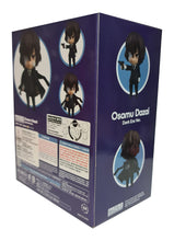 Load image into Gallery viewer, Free UK Royal Mail Tracked 24hr Delivery This premium nendoriod figure of Osamu Dazai from the popular anime series Bungo Stray Dogs is launched by GOOD SMILE this year as part of their latest Nendoroid series (1748). The set comes with the nendoriod figure Osamu Dazai, three face plates (standard/shock/smile). There is also various interchangeable hand parts to recreate all kinds of poses, includes his gun and a cup of coffee.