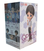 Load image into Gallery viewer, New release by Banpresto EVANGELION movie series comes this charming figure of SHINJI IKARI.  The cute Movie Q version B statue stands at 14cm tall and comes in a premium fully coloured box from Banpresto.   Excellent gift for any Evangelion fan.   Official licenced - Banpresto / Evangelion  Limited stock available 
