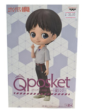 Load image into Gallery viewer, New release by Banpresto EVANGELION movie series comes this charming figure of SHINJI IKARI. The cute Movie Q version B statue stands at 14cm tall and comes in a premium fully coloured box from Banpresto. Excellent gift for any Evangelion fan. Official licenced - Banpresto / Evangelion Limited stock available