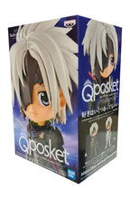 Load image into Gallery viewer, Super cool Q POSKET (Type A) figure/statue of Alphen, adapted from the popular JRPG Tales Of Arise.   The figure is sculpted meticulously, showing Alphen posing in his uniform and with his primary weapon on his back.   The PVC statue stands at 14cm tall, comes with a display base, and is packaged in an official premium gift box from Bandai.   Excellent gift for any Tales Of Arise fan. .   Official brand:  Banpresto