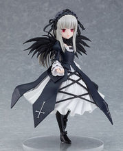 Load image into Gallery viewer, FREE UK Royal Mail Tracked 24hr Delivery Beautiful figure of Suigintou from the popular anime Rozen Maiden. This figure is part of the Goodsmile Company's Pop Up Parade series. The sculptor has really did a stunning job creating this high-detailed PVC statue of Suigintou (The first of the Rozen Maiden dolls). The statue shows Suigintou in her classic black/white maiden outfit, posing elegantly with her big cute innocent eyes. This is something really special for any Rozen Maiden fan.