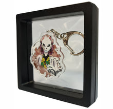 Load image into Gallery viewer, Free UK Royal Mail 24hr delivery  Demon Slayer Sabito keychain.  Premium design DTG quality acrylic keyring packaged in a window display gift box.  The main acrylic panel of the keyring stands at 6cm (approx), and 4mm (approx) thickness.  Excellent gift for any Demon Slayer fan.  
