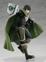 Load image into Gallery viewer, FREE UK Royal Mail Tracked 24hr Delivery. Striking and cool figure of Naofumi Iwatani from the popular anime series The Rising of the Shield Hero. This figure is part of the Goodsmile Company's Pop Up Parade series. The sculptor has really did an spectacular job creating this high-detailed PVC statue of Naofumi. The figure shows Naofumi in his classic green battle armour, posing with his famous Shield.