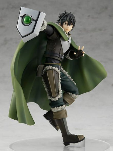 ﻿FREE UK Royal Mail Tracked 24hr Delivery.  Striking and cool figure of Naofumi Iwatani from the popular anime series The Rising of the Shield Hero. This figure is part of the Goodsmile Company's Pop Up Parade series.   The sculptor has really did an spectacular job creating this high-detailed PVC statue of Naofumi. The figure shows Naofumi in his classic green battle armour, posing with his famous Shield. 