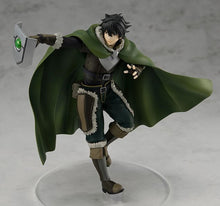 Load image into Gallery viewer, FREE UK Royal Mail Tracked 24hr Delivery. Striking and cool figure of Naofumi Iwatani from the popular anime series The Rising of the Shield Hero. This figure is part of the Goodsmile Company's Pop Up Parade series. The sculptor has really did an spectacular job creating this high-detailed PVC statue of Naofumi. The figure shows Naofumi in his classic green battle armour, posing with his famous Shield.