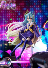 Load image into Gallery viewer, FREE UK Royal Mail Tracked 24hr Delivery Striking and cool figure of the main female protagonist Shiro of the popular anime - No Game No Life. This figure is part of the Goodsmile Company's Pop Up Parade series. The sculptor has created this figure meticulously, showing Shiro posing in her uniform wearing her crown. The PVC statue stands at 18cm tall , comes with a base, and packed in a official window display box from Goodsmile.
