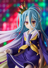 Load image into Gallery viewer, FREE UK Royal Mail Tracked 24hr Delivery Striking and cool figure of the main female protagonist Shiro of the popular anime - No Game No Life. This figure is part of the Goodsmile Company's Pop Up Parade series. The sculptor has created this figure meticulously, showing Shiro posing in her uniform wearing her crown. The PVC statue stands at 18cm tall , comes with a base, and packed in a official window display box from Goodsmile.