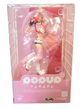 Load image into Gallery viewer, FREE UK Royal Mail Tracked 24hr Delivery  Beautiful figure of Yoko Littner from the popular anime Gurren Lagann. This amazing statue is part of the Goodsmile Company&#39;s Pop Up Parade series.   The sculptor has really did a beautiful job creating this high-detailed PVC statue of Yoko. The statue shows Yoko posing with her shades.   The PVC statue stands at 18cm tall, comes with a base, and packaged in a window display gift/collectible box from Good Smile Company.   Excellent gift for any Gurren Lagann fan.
