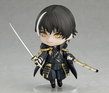 Load image into Gallery viewer, This premium nendoriod figure of Kuninaga Tsurumarui from the popular anime Butai Touken Rranbu is launched by GOOD SMILE this year as part of their latest Nendoroid series (1470). The set comes with the nendoriod figure Kuninaga Tsurumarui, three facial plates (standard/conbat). There is also various interchangeable hand parts to recreate all kinds of poses, includes his umbrella and sword, and other accessories.