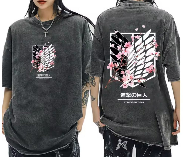 Free UK Royal Mail Tracked 24hr delivery
 
Stunning design of the Scout Regiment logo - Attack on Titan -  Japanese Anime T-shirt. 
  
This high quality cotton T-shirt is lightweight and comfortable to wear.

Premium DTG technology prints the design directly onto the T-shirt which makes the design really stand out, easy to wash, and the colours will not fade or crack.

Excellent gift for any Attack On Titan fan.

Material: 100% Cotton

Size: Unisex (UK Size) 