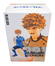 Load image into Gallery viewer, Free UK Royal Mail Tracked 24hr delivery   Remarkable statue of Rensuke Kunigami from the popular anime Blue Lock. This figure is launched by Banpresto as part of their latest collection.  This figure is created meticulously showing Rensuke Kunigami posing in game mode wearing his Japanese national team kit.   This PVC statue stands at 15cm tall, and packaged in a gift/collectible box from Bandai.  Official brand: Banpresto / Bandai
