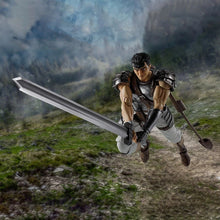 Load image into Gallery viewer, Guts Berserk The Band of the Hawk S.H.Figuarts Figure – 16cm
Bring the legendary Guts to your collection with this officially licensed Berserk – The Band of the Hawk S.H.Figuarts Figure from Tamashii Nations / Bandai Spirits.

Inspired by Guts during his time with the Band of the Hawk, this premium articulated figure recreates the formidable swordsman in his distinctive armour, complete with his flowing red cape, weaponry and interchangeable parts.

Standing approximately 16cm tall, Guts features extensive 
