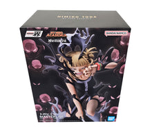 Load image into Gallery viewer, Free UK Royal Mail Tracked 24hr delivery 

Striking statue of Himiko Toga from the popular anime My Hero Academia. This awesome figure is launched by Ichibansho Figure as part of their latest Masterlise series. 

This stunning statue is created meticulously, showing Himiko Toga using her transformation quirk, and holding her knife. Captured in motion perfectly. -Stunning!

This PVC statue stands at 16cm tall, and packaged in a gift/collectible box from Bandai. 

Official brand: Banpresto / Bandai 

EAN: 457
