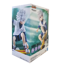 Load image into Gallery viewer, Free UK Royal Mail Tracked 24hr delivery 

Striking statue of Killua Zoldyck from the popular anime series Hunter x Hunter. This beautiful piece is launched by Banpresto as part of their latest Memorable Saga collection.

The creator has created this figure in excellent fashion. Showing Killua Zoldyk captured in motion riding his skateboard. - Stunning! 

This PVC statue stands at 8cm tall, and packaged in a gift / collectible box from Bandai.
