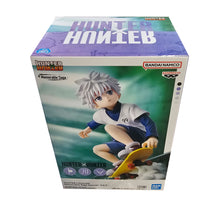 Load image into Gallery viewer, Free UK Royal Mail Tracked 24hr delivery 

Striking statue of Killua Zoldyck from the popular anime series Hunter x Hunter. This beautiful piece is launched by Banpresto as part of their latest Memorable Saga collection.

The creator has created this figure in excellent fashion. Showing Killua Zoldyk captured in motion riding his skateboard. - Stunning! 

This PVC statue stands at 8cm tall, and packaged in a gift / collectible box from Bandai.
