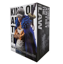 Load image into Gallery viewer, Free UK Royal Mail Tracked 24hr delivery 

High-detailed premium statue of Trafalgar Law from the legendary anime series ONE PIECE. This figure is launched by Banpresto as part of their amazing King of Artist collection.

The figure is created meticulously showing Trafalgar Law posing in his pirate cape and his sword on his back. - Truly Stunning ! 
