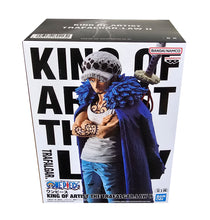 Load image into Gallery viewer, Free UK Royal Mail Tracked 24hr delivery 

High-detailed premium statue of Trafalgar Law from the legendary anime series ONE PIECE. This figure is launched by Banpresto as part of their amazing King of Artist collection.

The figure is created meticulously showing Trafalgar Law posing in his pirate cape and his sword on his back. - Truly Stunning ! 
