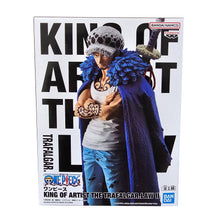 Load image into Gallery viewer, Free UK Royal Mail Tracked 24hr delivery 

High-detailed premium statue of Trafalgar Law from the legendary anime series ONE PIECE. This figure is launched by Banpresto as part of their amazing King of Artist collection.

The figure is created meticulously showing Trafalgar Law posing in his pirate cape and his sword on his back. - Truly Stunning ! 
