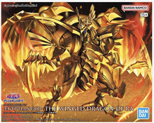 Load image into Gallery viewer, Free UK Royal Mail Tacked 24hr delivery 

Spectacular model kit of The Winced Dragon of Ra from the legendary anime Yu-Gi-Oh!. This amazing model kit is launched by Bandai Hobby as part of their latest amplified collection. 

This Stunning model kit is designed carefully by Bandai Hobby, easy to assemble and does not require any glue. The details of this model is superb, comes with an official Bandai stand, and the model/figure has 14 points articulation for fans to re-create many poses. (All accessories in
