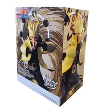 Load image into Gallery viewer, Free UK Royal Mail Tracked 24hr delivery  

Stunning statue of Naruto Uzumaki (Nine-Tails Chakra Mode) from the legendary anime series Naruto. This super cool statue is launched by Banpresto as part of their latest Vibration Stars Collection. 

This spectacular statue is created in immense detail, showing Naruto Uzumaki posing in his Nine-Tails Chakra Mode, ready to unleash his attack. - Stunning! 

This PVC statue stands at 14cm tall, and packaged in a gift/collectible box from Bandai. 

Official brand: Ba
