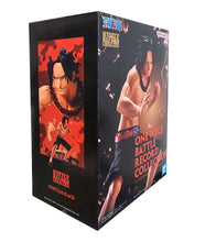 Load image into Gallery viewer, Free UK Royal Mail Tracked 24hr delivery 

Stunning statue of Portgas D. Ace from the legendary anime series ONE PIECE. This amazing statue is launched by Banpresto as part of their latest Battle Record Collection. 

This statue is created in immense detail,  showing Ace posing strikingly in his red beaded necklace, ready for battle. -Stunning! 

This PVC statue stands at 13cm tall, and packaged in a beautiful gift/collectible box from Bandai. 
