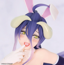 Load image into Gallery viewer, The Guardian Overseer Shows Her Playful Side
Bring a fresh interpretation of the beautiful and formidable Albedo to your collection with this officially licensed Overlord White Version Figure from System Service.

Standing approximately 19cm tall, this collectible presents the Guardian Overseer of the Great Tomb of Nazarick in a striking white bunny-inspired outfit, offering a completely different look from her traditional black-and-white attire.

Featuring a white bodysuit with delicate gold trim, long pur
