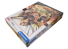 Load image into Gallery viewer, Free UK Royal Mail Tracked 24hr Delivery   Official Attack On Titan puzzle set launched by Clementoni.   1000 pieces premium print jigsaw puzzle with striking images and in great detail.  Excellent gift for any Attack On Titan fan or anyone who loves a puzzle challenge.   Made in Italy.   The completed picture measured at 70 x 50cm.    Official brand: Clementoni  EAN: 8005125397273
