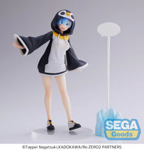 Load image into Gallery viewer, Free UK Royal Mail Tracked 24hr delivery   Beautiful statue of Rem from the popular anime series Re:Zero Starting Life in Another World. This figure is launched by SEGA as part of their latest Luminasta collection.  This figure is created beautifully, showing Rem posing in her super cute Penguin outfit.   This PVC statue stands at 20cm tall, and packaged in a gift collectible box from SEGA.   Official brand: SEGA  Excellent gift for any Re: Zero fan.
