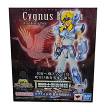 Load image into Gallery viewer, Free UK Royal Mail Tracked 24hr delivery   Premium figure of Cygnus Hyoga from the legendary anime series Saint Seiya. This figure is launched by Tamashii Nations as part of their latest Ex Final collection.  This articulated statue is created amazingly, showing Cygnus wearing his classic Bronze cloth. The diecast armour can also turn into the famous Aquarius swan. - Truly stunning !   This PVC figure stands at 17cm tall, and packaged in a gift/collectible box from Bandai. 
