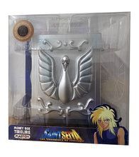 Load image into Gallery viewer, Free UK Royal Mail Tracked 24hr delivery 

Phenomenal Pandora box of Cygnus Hyoga from the classic anime series Saint Seiya. This Pandora money box is launched by TOEI ANIMATION is part of their latest PLASTOY collection. 

This Pandora box is created in excellent detail showing Cygnus Hyoga&#39;s symbol, shield and star. 

Size: 15cm 

Official brand: TOEI ANIMATION 
