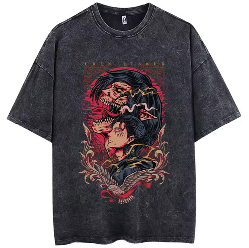 Free UK Royal Mail Tracked 24hr delivery
 
Stunning design of Eren Yeager - Attack on Titan -  Japanese Anime T-shirt. 
  
This high quality cotton T-shirt is lightweight and comfortable to wear.

Premium DTG technology prints the design directly onto the T-shirt which makes the design really stand out, easy to wash, and the colours will not fade or crack.

Excellent gift for any Attack On Titan fan.

Material: 100% Cotton