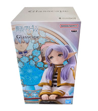 Load image into Gallery viewer, Free UK Royal Mail Tracked 24hr delivery 

Beautiful statue of Frieren from the popular anime Frieren: Beyond Journeys End. This amazing statue is launched by Banpresto as part of their latest Glasscap collection.

This statue is created fabulously, showing Frieren posing elegantly sitting on her seat, holding her staff, reminiscing about the old days in front of the beautiful circular decorated window. - Stunning! 

This PVC statue stands at 15cm tall, and packaged in a gift/collectible box from Bandai.

O
