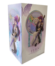 Load image into Gallery viewer, Free UK Royal Mail Tracked 24hr delivery 

Beautiful statue of Fern from the popular anime Frieren: Beyond Journeys End. This amazing statue is launched by Banpresto as part of their latest Glasscap collection.

This statue is created fabulously, showing Fern posing elegantly sitting on her seat, holding her staff, and in front of the beautiful circular decorated window. - Stunning! 

This PVC statue stands at 15cm tall, and packaged in a gift/collectible box from Bandai.

Official brand: Banpresto /Bandai
