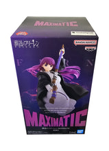 Load image into Gallery viewer, Fern Unleashes Her Magic
Bring the talented young mage Fern to your collection with this officially licensed Frieren: Beyond Journey’s End Maximatic Figure by Banpresto / Bandai Spirits.

Fern is beautifully recreated in her familiar black-and-white mage outfit, wielding her staff as her flowing purple hair and clothing create a fantastic sense of movement. The dynamic pose captures Fern ready for battle while retaining the calm and composed presence that makes her such a memorable character in Frieren: Bey
