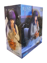 Load image into Gallery viewer, A PEACEFUL MOMENT WITH FERN
Step away from magical battles and adventures with this charming Fern Yumemirize Nap Ver. Figure from Frieren: Beyond Journey's End, officially released by SEGA / Good Smile Company.

This beautifully relaxed collectible captures a quieter side of Fern, dressed in her simple white nightwear with her long purple hair flowing naturally behind her. Rather than wielding her staff or preparing a spell, Fern is shown kneeling peacefully while holding a detailed basket of food, creating
