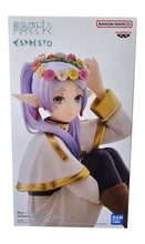 Load image into Gallery viewer, Free UK Royal Mail Tracked 24hr delivery 

Elegant statue of Frieren from the popular anime Frieren: Beyond Journey&#39;s End. This beautiful figure is launched by Banpresto as part of their latest collection - Flower Crown. 

This stunning statue is created stunningly, showing Frieren posing peacefully in wearing her flower crown. -Stunning! 

This PVC statue stands at 13cm tall, and packaged in a gift/collectible box from Bandai. 

Official brand: Banpresto / Bandai

EAN: 4983164293296
