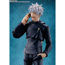 Load image into Gallery viewer, Free UK Royal Mail Tracked 24hr Delivery    

Spectacular figure (Full set) of Satoru Gojo from the popular anime series Jujutsu Kaisen. This premium figure set is launched by Tamashii Nations as part of their latest S.H.Figuarts collection. 

The set comes with four facial plates with different expressions, premium articulated figure of Satoru Gojo (14 point articulation), three left and six right optional hands (including one with a mobile phone), additional Option hand-in-pocket parts for left and right 
