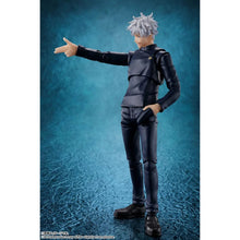 Load image into Gallery viewer, Free UK Royal Mail Tracked 24hr Delivery    

Spectacular figure (Full set) of Satoru Gojo from the popular anime series Jujutsu Kaisen. This premium figure set is launched by Tamashii Nations as part of their latest S.H.Figuarts collection. 

The set comes with four facial plates with different expressions, premium articulated figure of Satoru Gojo (14 point articulation), three left and six right optional hands (including one with a mobile phone), additional Option hand-in-pocket parts for left and right 
