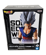 Load image into Gallery viewer, Striking statue of Son Gohan (Beast mode) from the legendary anime Dragon Ball Super. This figure is launched by Banpresto as part of their latest SOLID EDGE WORKS series vol.14.   The sculptor has completed this piece in spectacular fashion, showing Son Gohan posing in Beast mode (or Final Gohan), wearing his demon outfit, ready for battle. - Super cool !   This PVC statue stands at 19cm tall, and packaged in a gift/collectible box from Bandai. 
