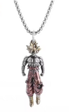 Load image into Gallery viewer, Free UK Royal Mail Tracked 24hr delivery 

Stunning Dragon Ball Z anime pendant necklace of Super Saiyan Son Goku.

The pendant is designed beautifully with a smooth finish showing Son Goku in his Super Saiyan form. 

Material: Stainless metal alloy (Pendent) 

Size: Pendant (5cm) / Necklace (50cm) 

Giftbox - Included

Excellent gift for any Dragon Ball fan.
