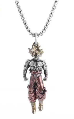Free UK Royal Mail Tracked 24hr delivery 

Stunning Dragon Ball Z anime pendant necklace of Super Saiyan Son Goku.

The pendant is designed beautifully with a smooth finish showing Son Goku in his Super Saiyan form. 

Material: Stainless metal alloy (Pendent) 

Size: Pendant (5cm) / Necklace (50cm) 

Giftbox - Included

Excellent gift for any Dragon Ball fan.