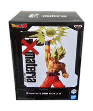 Load image into Gallery viewer, Free UK Royal Mail Tracked 24hr delivery 

Striking statue of Son Goku from the legendary anime Dragon Ball Z. This figure is launched by Banpresto as part of their latest GXmateria series. 

The creator had finished this piece in excellent fashion, showing Son Goku in his Super Saiyan mode and ready unleash his attack. - Stunning! 

This PVC figure stands at 17cm tall, and packaged in a gift/collectible box from Bandai. 

Official brand: Bandai /  Banpresto 

EAN: 4983164289220

Excellent gift for any Drag
