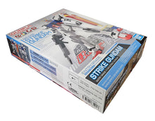 Load image into Gallery viewer, Free UK Royal Mail Tracked 24hr delivery 

Stunning model of the classic STRIKE GUNDAM from the legendary anime series GUNDAM. This model is launched by Bandai as part of their latest BANDAI HOBBY collection. 

This model of STRIKE GUNDAM (GAT-X105) is designed perfectly, contains all the accessories in the kit for the user to assemble the whole model together. The fully assembled figures allow 14 point articulation and weapon included.
