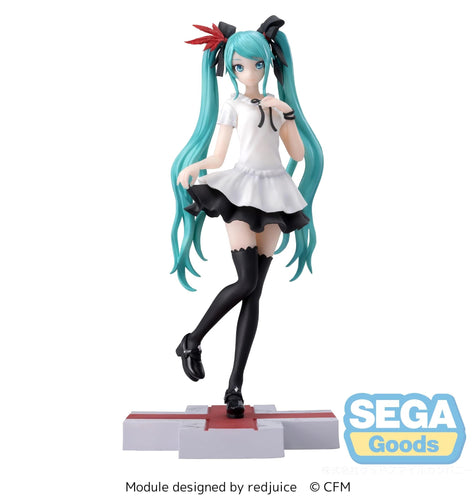Free UK Royal Mail Tracked 24hr delivery   Stunning statue of Hatsune Miku (Global Vocaloid Superstar). This figure is launched by Good Smile Company and SEGA as part of their latest Luminasta collection - Project Diva Mega 39's.   The creator has completed this in amazing fashion, showing Hatsune Miku posing elegantly in her white short sleeve dress. 