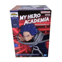 Load image into Gallery viewer, Free UK Royal Mail Tracked 24hr delivery 

Striking figure of Hitoshi Shinso from the popular anime My Hero Academia. This figure is launched by Banpresto as part of their latest BRAVEGRAPH #2 - Vol.1 collection. 

This statue is created in immense detail, showing Hitoshi posing in his battle gear in fighting motion. 

This PVC statue stands at 12cm tall, and packaged in a gift/collectible box from Bandai.
