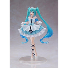Load image into Gallery viewer, Free UK Royal Mail Tracked 24hr delivery 

Beautiful statue of Hatsune Miku (Global Vocaloid Superstar). This gorgeous statue is launched by Taito figures as part of their latest Wonderland Cinderella collection. 

This creator did a smashing job with this piece, showing Hatsune Miku posing elegantly in her Cinderella outfit. -Stunning! 

This PVC statue stands at 18cm tall, and packaged in a gift/collectible box from Taito figures. 

Official brand: Taito

EAN: 840342403653

Excellent gift for any Hatsune 
