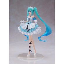 Load image into Gallery viewer, Free UK Royal Mail Tracked 24hr delivery 

Beautiful statue of Hatsune Miku (Global Vocaloid Superstar). This gorgeous statue is launched by Taito figures as part of their latest Wonderland Cinderella collection. 

This creator did a smashing job with this piece, showing Hatsune Miku posing elegantly in her Cinderella outfit. -Stunning! 

This PVC statue stands at 18cm tall, and packaged in a gift/collectible box from Taito figures. 

Official brand: Taito

EAN: 840342403653

Excellent gift for any Hatsune 
